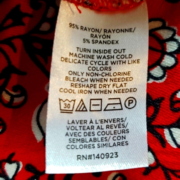 LOFT OUTLET by Ann Taylor Summer Dress Red Sleeveless - XL - NWOT - Picture 13 of 14